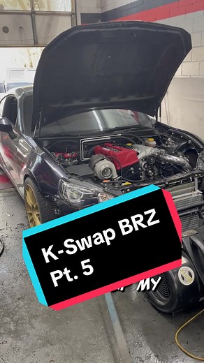 K-Swap BRZ Pt. 5! #cartok #engineswap #kswap #brz #honda #subaru #turbo