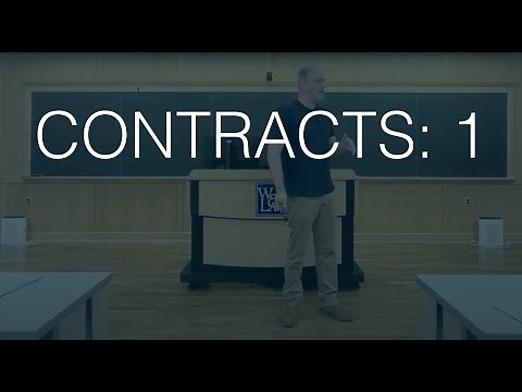 Class 1: Introduction to the study of contracts and contract law | Professor Josh Fairfield | W&L