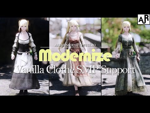 SKYRIM OUTFIT I Modernize I Vanilla Clothe SMP Support
