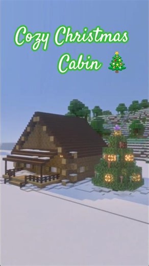Cozy Christmas Cabin in Minecraft ❄️🎄