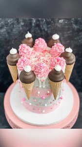 648K views · 8.5K reactions | Ice cream cone cake! Have you ever tried a cake like this?  | Neurotic Mom | Facebook