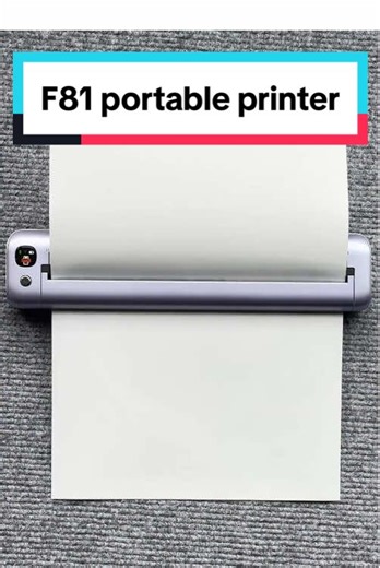 If you need a portable printer that doesn't take up much space, then you might consider this F81 inkless printer that can print documents😁🖨🦄#inklessprinter #portableprinter #wirelessprinter #giftideaforher #fyp