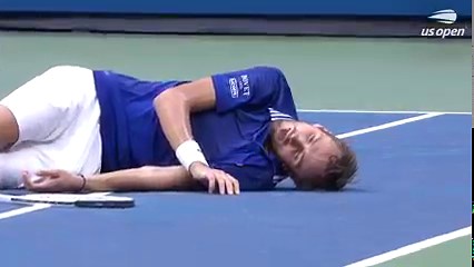 This is look of a man who gave everything he had to win his first Grand Slam title. | US Open Tennis Championships