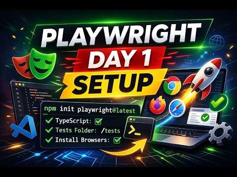 Playwright Tutorial for Beginners | Setup & First Test (Day 1)