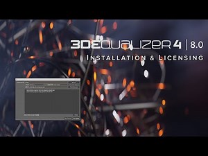 3DEqualizer4 Installation & Licensing