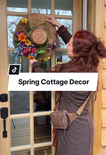 Nearly Natural Silk Mixed Flower Hat Wreath 🌸🌿 Cottagecore spring front door wreath with silk flowers on a straw hat design—perfect for farmhouse porch décor, entryway styling, and a cheerful seasonal wall hanging. Gradmacore #springwreath #frontdoorwreath #cottagecoredecor #farmhousefrontporch #homedecorideas