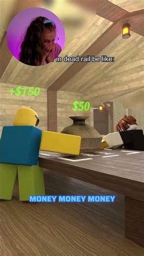 Stealer in dead rail be like 💸 💸💸 Roblox #animation #funny #robloxshorts #roblox #3d #animationmeme