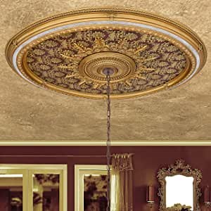 Brocade Oval Ceiling Medallion 79"