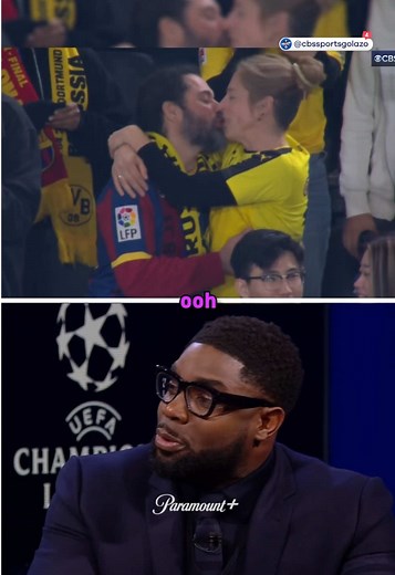 CBS Sports Golazo (@cbssportsgolazo) - Beautiful moment ❤️😅 #ucl #ucltoday #championsleague #barcelona #borussiadortmund