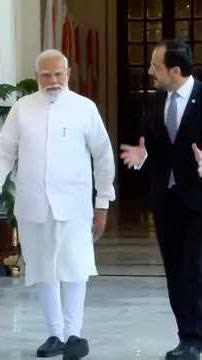 Modi, Cyprus President Meet in Delhi at Hyderabad House