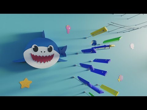 Marble Plays Baby Shark on Different Instruments!!