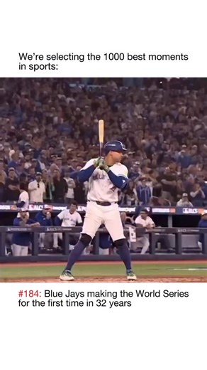 @momentsofsport26 | For years, the World Series existed in Toronto like an old photograph—faded but never thrown away. Everyone knew where they were when it... | Instagram