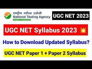 UGC NET Syllabus 2023 | How to Download UGC NET Syllabus | UGC NET Exam 2023 | UGC NET MENTOR