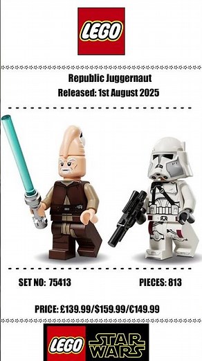 LEGO Star Wars 75413 – Republic Juggernaut Turbo Tank! 💥🛡️ #shorts