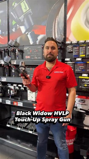 Introducing the new Black Widow HVLP Touch Up Spray Gun and 6oz Paint Cup System! Coming Spring 2026 #HarborFreight #SEMA | Harbor Freight