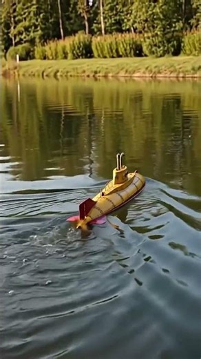 This tiny submarine dives like a real one 😳🚀#rcsubmarine #minisub #submarine #underwaterworld