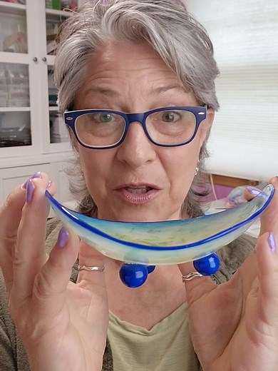 Yes, both of these bowls are made with polymer clay! Polymer clay is vinyl and therefore it's a flexible plastic. And just like you'd expect, thin pieces are quite flexible and flexibility decreases as thickness increases. It's important to consider this factor when making anything out of polymer clay. It's important when making useful items like bowls, but it also comes into play when making slab and cutter earrings. Thin earrings will be flexible, which may not necessarily give the intended