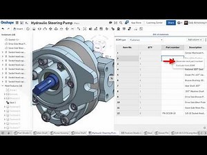 Part Number Generator Improvements | What's New in Onshape - May 4, 2018