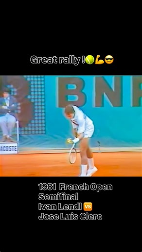 Daniel Spatz on Instagram: "🎾🎩 Ivan Lendl defeated Jose L Clerc 3/6 6/4 4/6 7:6 6/2 1981 French open semifinal 💫🔝"
