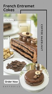 13 reactions |  Eggless French Entremets Cakes - Indulge in Luxury! Treat yourself or gift them to a loved one. Exclusively available on our website, delivered near Mumbai. Order now and elevate your dessert game! | Daffodils | Facebook