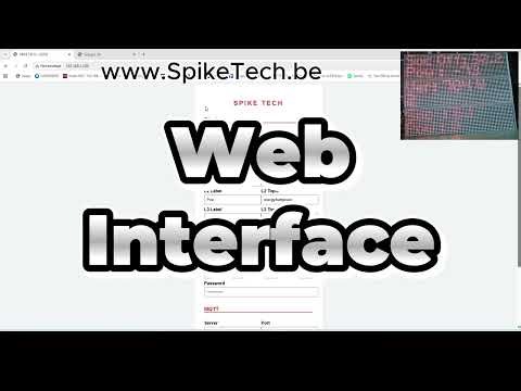 hub75 display MQTT display with Web interface