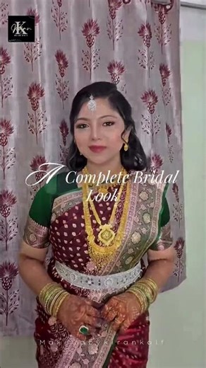 Bridal Makeup Chennai | Saree Draping Tutorial | Wedding Hairstyle Tamil Bride #shorts