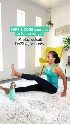 Hips And Core Exercise To Feel Stronger! #shorts