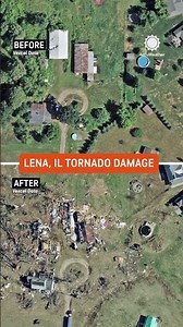 Lena Tornado: Before and After Aerial Images