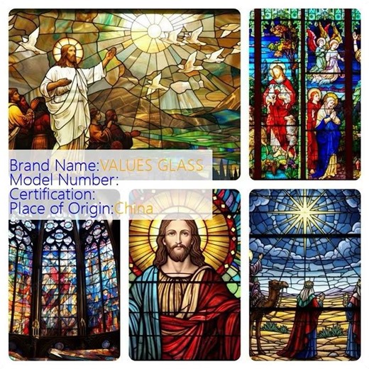 Hand Painted Stained Glass Panels Luxury Decor