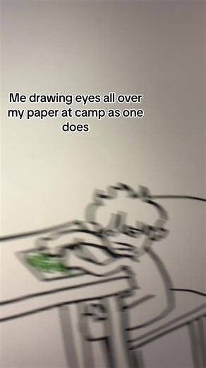 Drawing Eyes at Camp | The Magnus Archives Art