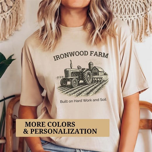 Family Farm Shirt Personalized Farm Life Tee Custom Farmhouse Shirt Ranch Shirt Rustic Country Shirt Gift for Farm Mom Dad Kids - Etsy