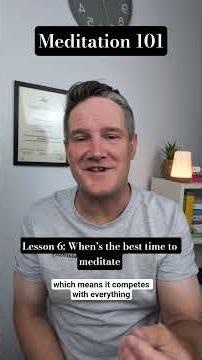 When's the best time to meditate?