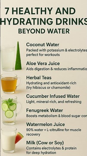 Top 7 Hydrating Drinks You Should Drink Every Day | Stay Energized & Refresh Naturally