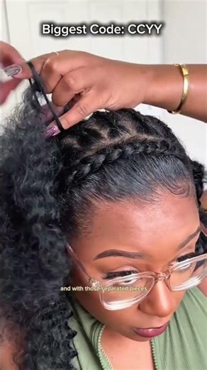 🤩HOW TO INSTALL HUMAN HAIR BRAIDS CROCHET EXTENSION TUTORIAL
