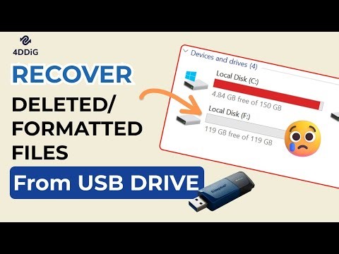4 Ways to Recover Deleted or Formatted Files from a USB Drive - With/Without Software
