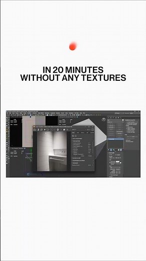 Build an image without a single texture! 🤯 #rendercamp #archviz #beginners #3dvisualization