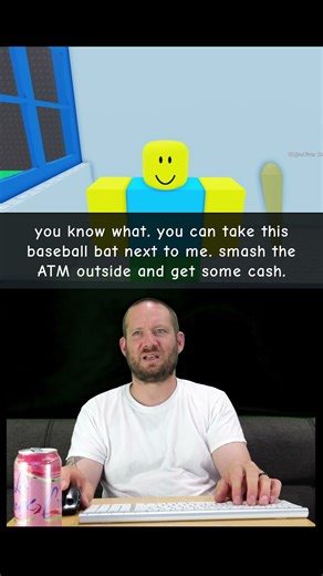 Roblox robbing the atm 🏧