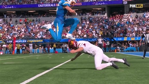 Ladd McConkey's insane 57-yard punt return score overturned by Chargers' penalty