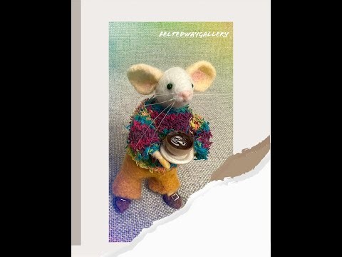 Whimsical Needle Felted Mice & Fox 🐭🦊 | Handmade Miniature Wool Characters