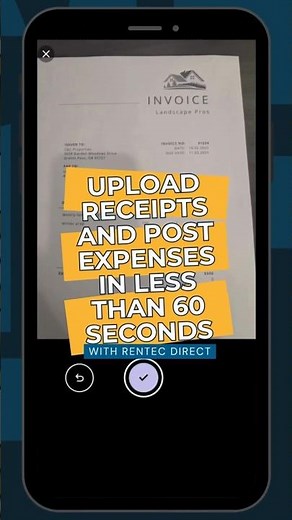 Rentec Direct AI Scanner: Upload Receipts and post Expenses in less than 60 seconds