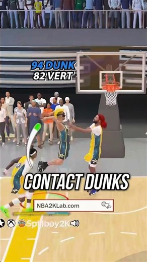 Best Builds on NBA 2K24: How to Get More Contact Dunks Shooting Guard Build #2k #2k24 #nba2k24