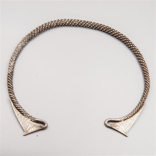 Antique Miao Silver Torque Necklace – Indochina Period – French Swan Hallmark (800 Min) - Etsy