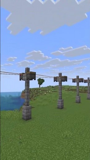 Power Lines in Minecraft #minecraft