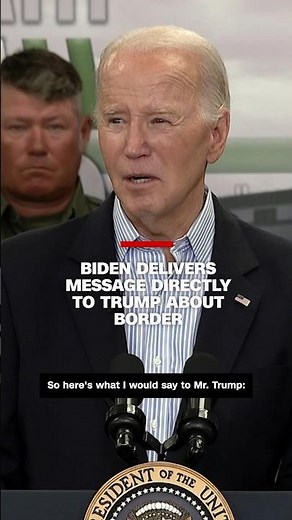 Biden delivers message directly to Trump about border