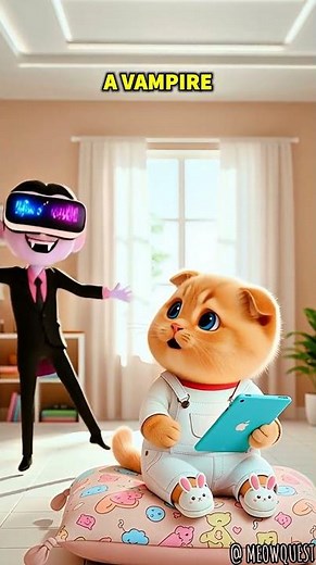 cute cat with vampire #comedy #cat #cutecat #catlovers