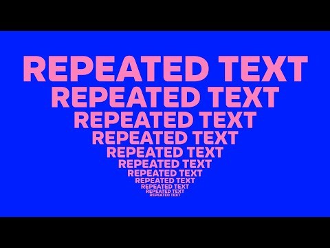 How to Make This Repeated Text Effect in Illustrator