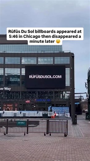 Rave Residence | Chicago has been getting some seriously strange @rufusdusol billboards… 👀 They’re showing up at precisely 5:46, then vanishing just 60... | Instagram