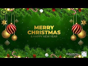 Animated Merry Christmas and Happy New Year Wishes Greetings Video WordsJustforYou.com