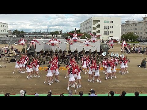 圧倒的パフォーマンス!!チアリーディング 箕面自由学園高等学校 チアリーダー部 Cheerleading GOLDEN BEARS 2018 伊丹駐屯地 陸上自衛隊 JAPAN