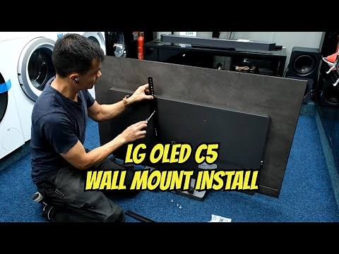 LG OLED C5 Wall Mount Install, How to Mount on a Fixed Flat Bracket
